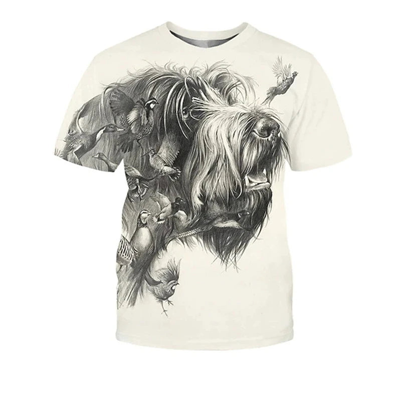 Hunting Dog & Dachshund Graphic T-Shirt — Unisex Dog Lover Tee 🐶