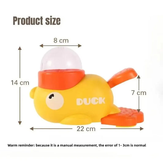 Duck Shaped Interactive Treat Dispenser Dog Toy — Slow Feeder & Brain Game 🦆🐶