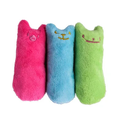 Catnip Plush Cat Toys — Interactive Teeth Grinding Toy for Cats 🐱