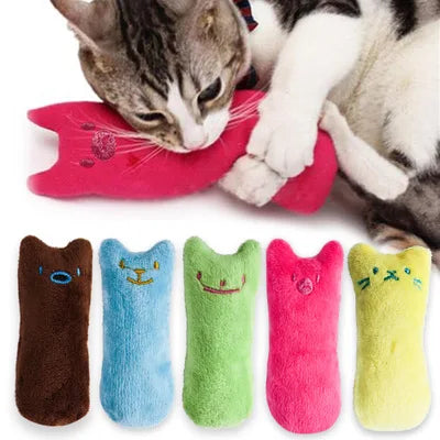 Catnip Plush Cat Toys — Interactive Teeth Grinding Toy for Cats 🐱