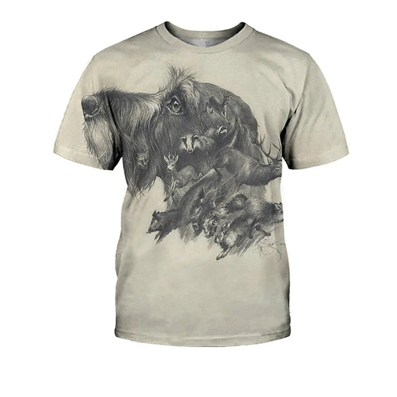 Hunting Dog & Dachshund Graphic T-Shirt — Unisex Dog Lover Tee 🐶
