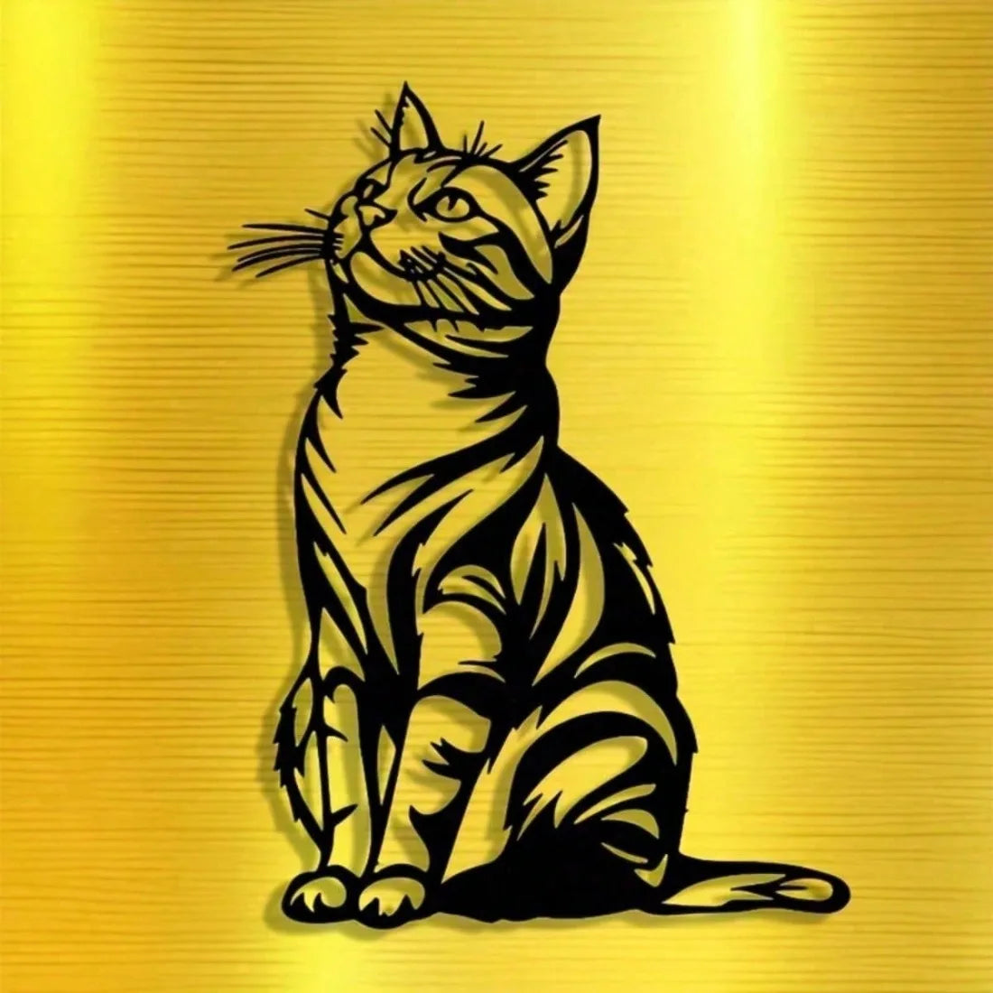 Cat Silhouette Metal Wall Art — Rust-Proof Indoor & Outdoor Cat Décor 🐱🎨