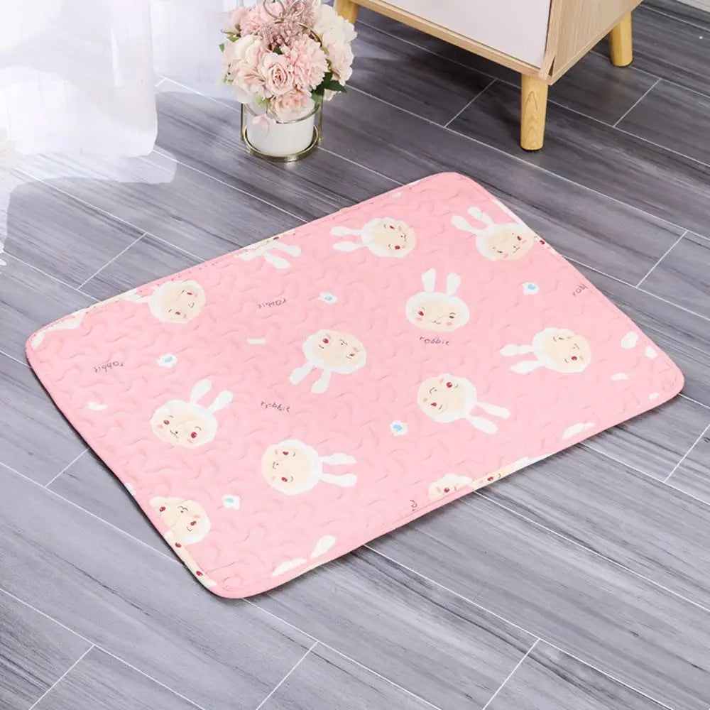 Cute Washable Dog Cooling Mat Summer Pad Breathable Pet Cold Bed Pet Ice Pad Blanket Dog Cat Sleeping Pad Pet