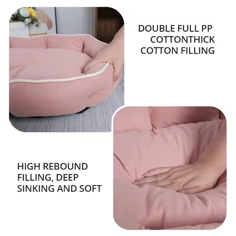 Luxury Pet Sofa Bed — Large Cosy Winter Cushion for Dogs & Cats 🐾