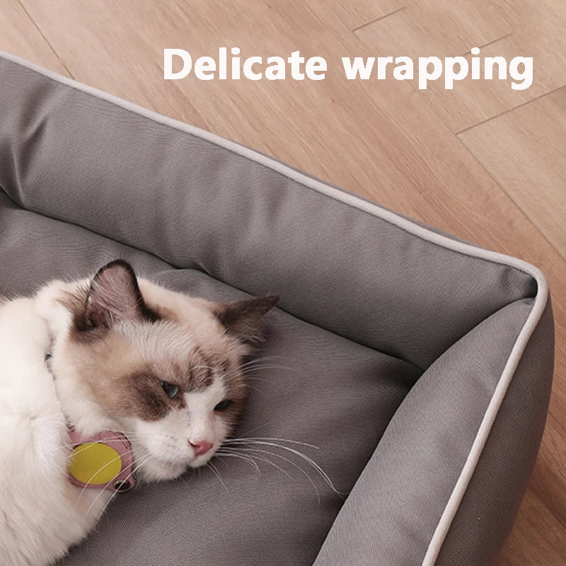 Premium All-Season Dog & Cat Bed — Waterproof Bite-Resistant Pet Sofa 🐾