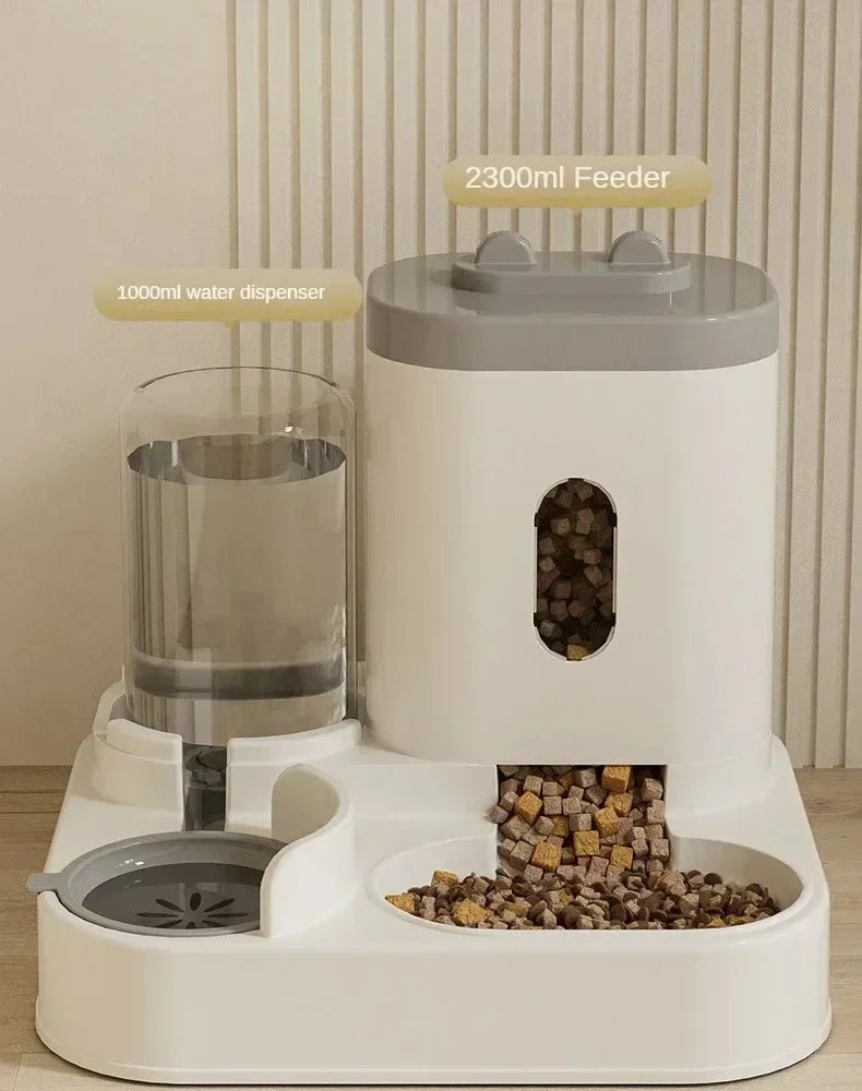 Large Capacity Automatic Pet Feeder & Water Fountain — Perfect for Dogs & Cats 🐾