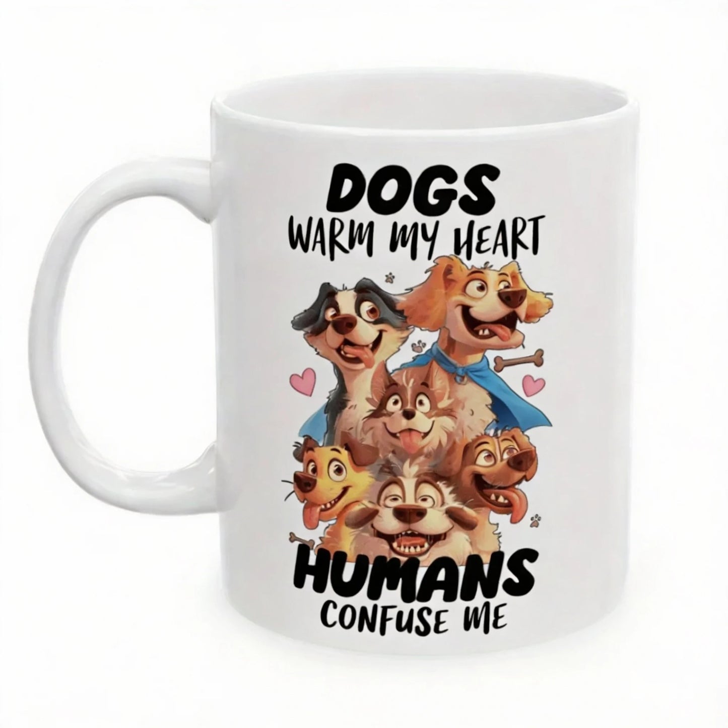 "Dogs Make Me Happy, Humans Make My Head Hurt" — Funny Dog Lover Mug 🐶☕