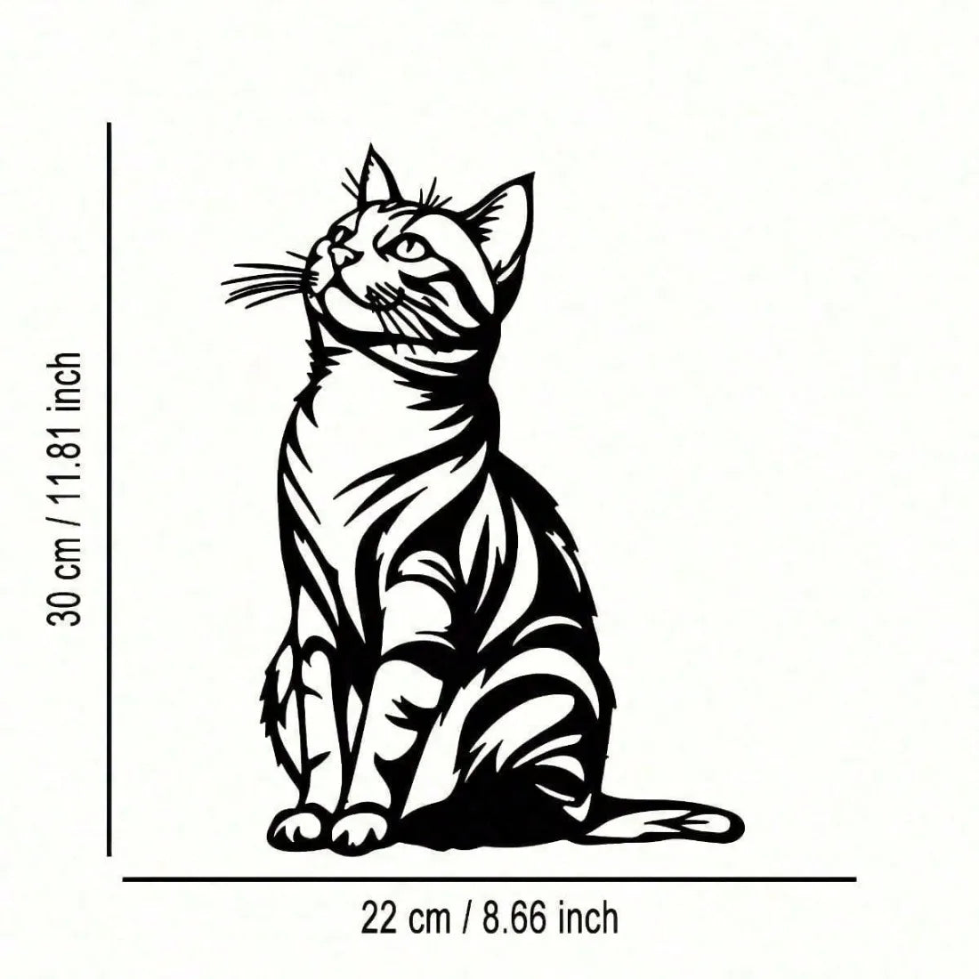 Cat Silhouette Metal Wall Art — Rust-Proof Indoor & Outdoor Cat Décor 🐱🎨