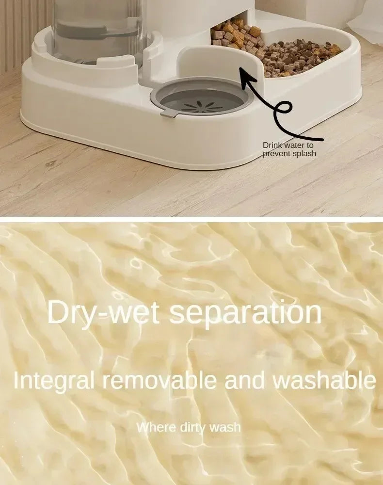 Large Capacity Automatic Pet Feeder & Water Fountain — Perfect for Dogs & Cats 🐾