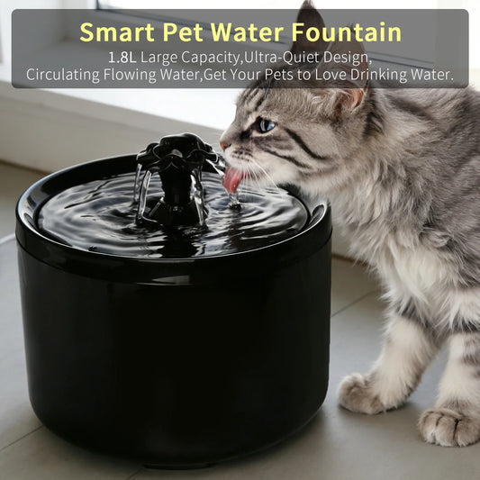 Smart Pet Water Fountain — Silent Automatic Filtered Water for Cats & Dogs 💧🐱