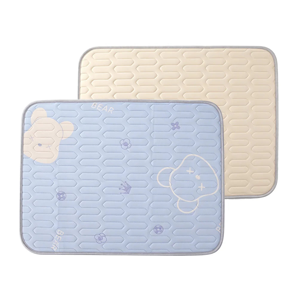Self-Cooling Pet Mat — Advanced 4-Layer Ice Silk Cooling Pad for Dogs & Cats 🧊🐾