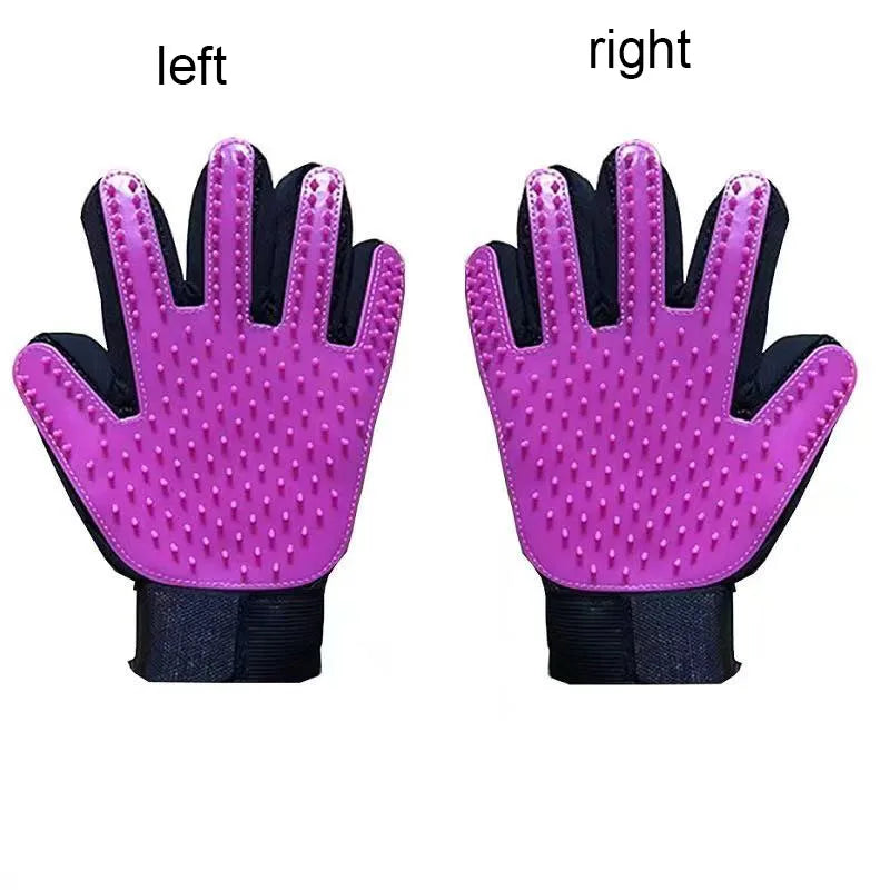 Pet Grooming Glove — Deshedding Brush & Massage Tool for Dogs & Cats 🐾