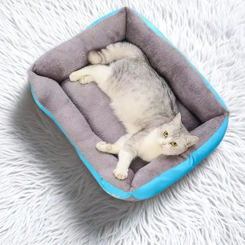 Calming Plush Pet Bed — Deep Sleep Cushion for Dogs & Cats 🐾