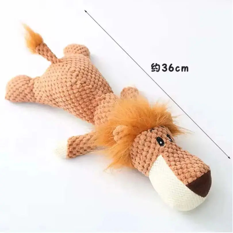 Plush Squeaky Dog Toys Set — Durable Chew Toys for Large Dogs 🐶🦁