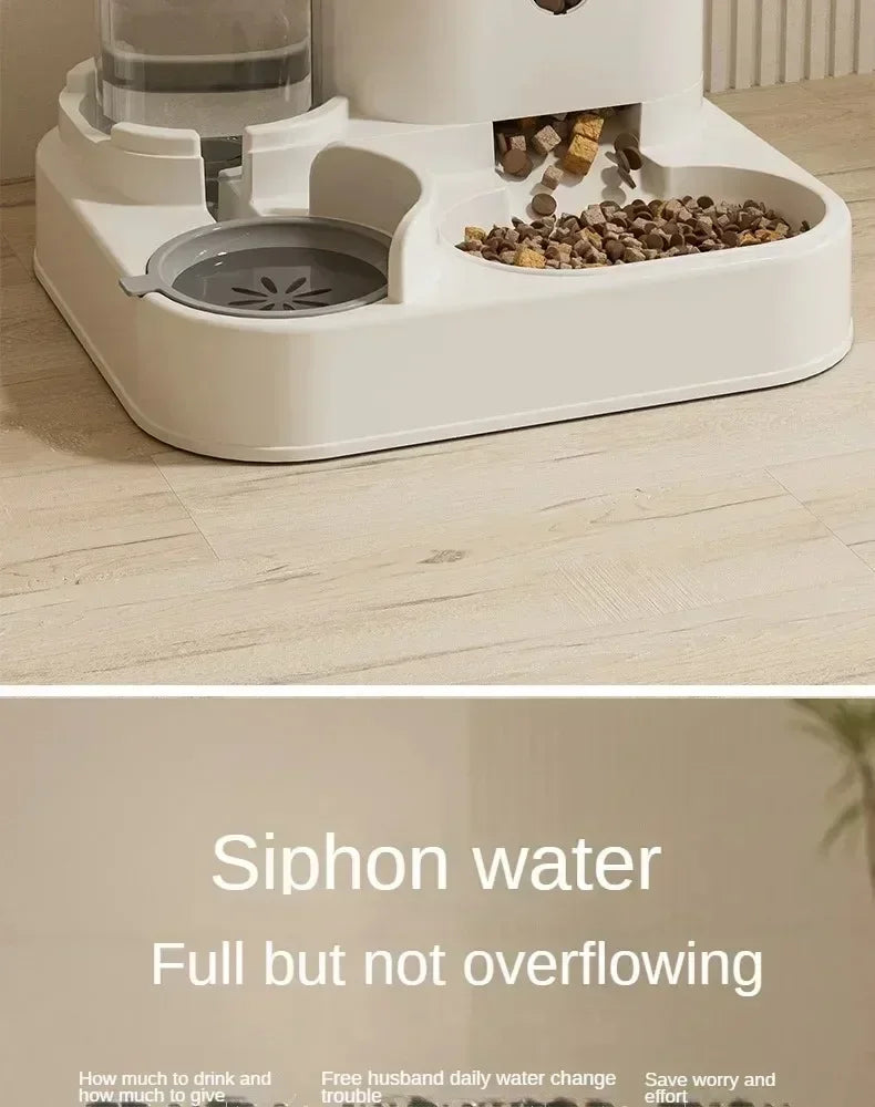 Large Capacity Automatic Pet Feeder & Water Fountain — Perfect for Dogs & Cats 🐾