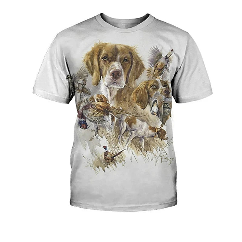 Hunting Dog & Dachshund Graphic T-Shirt — Unisex Dog Lover Tee 🐶
