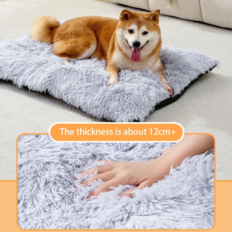 Luxury Plush Pet Bed — Warm Fleece Mat for Dogs & Cats 🐾