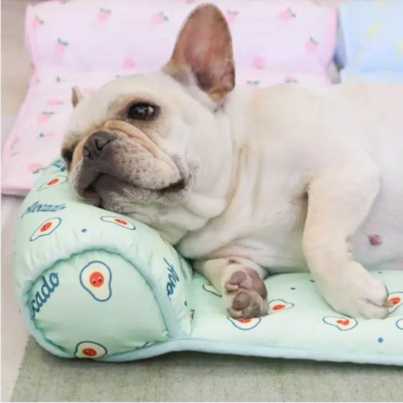 Dog Mat Cooling Summer Pad Mat For Dogs Cat Blanket Sofa Breathable Pet Dog Bed Summer Washable For Small Medium Large Dogs Mat