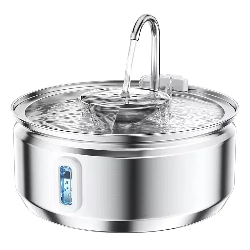 Large 3.2L Stainless Steel Pet Water Fountain — Automatic Filter for Cats & Dogs 💧🐱🐶