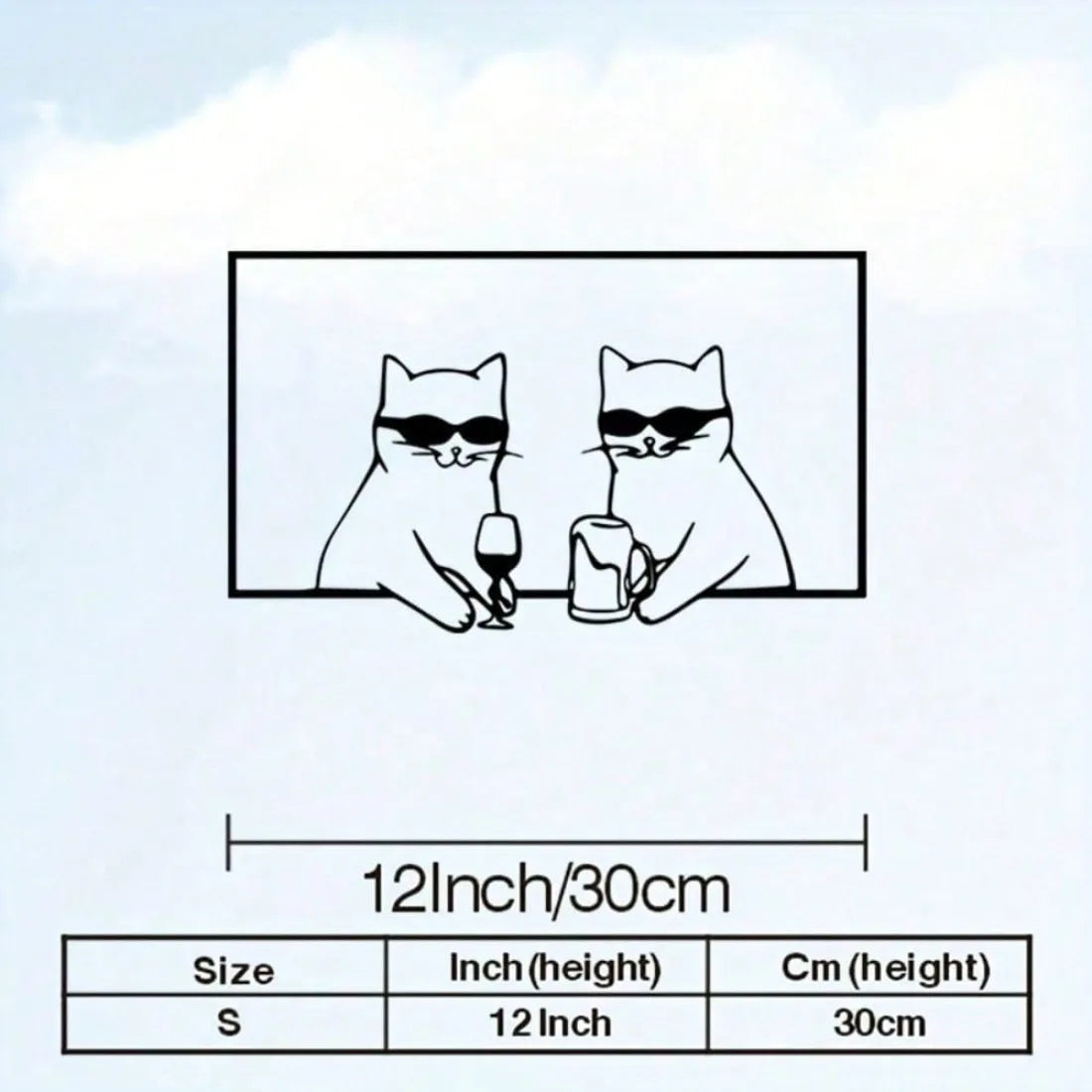 "Cool Cats" 3D Metal Wall Art — Funny Cat Bar Decor for Cat Lovers 🐱😎