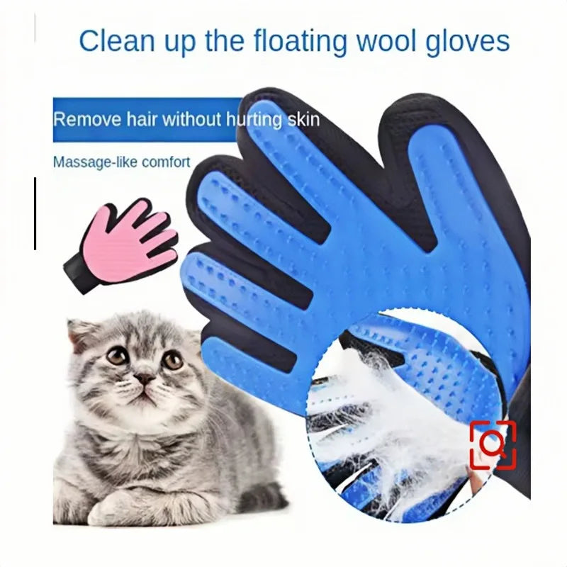 Pet Grooming Glove — Deshedding Brush & Massage Tool for Dogs & Cats 🐾