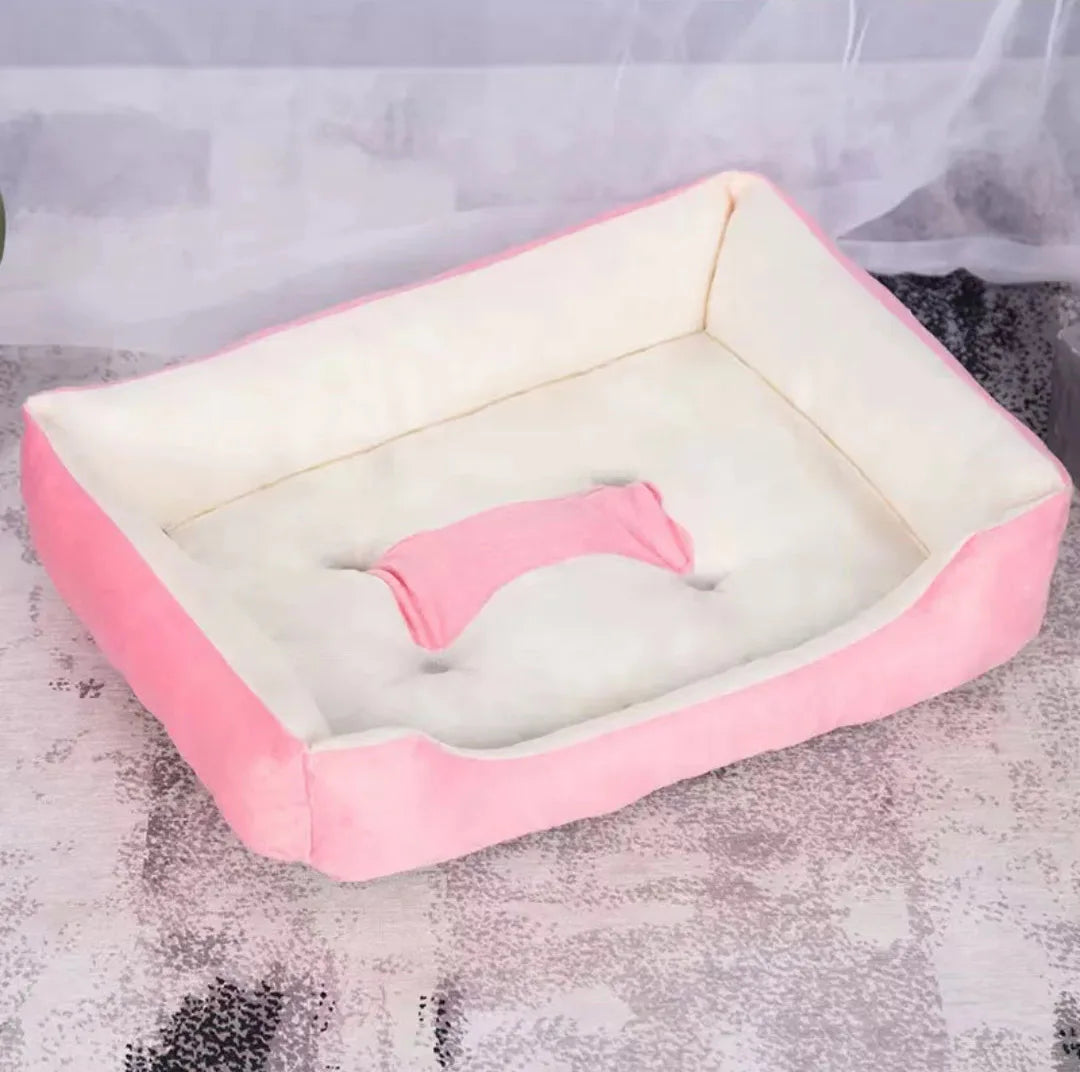Calming Plush Pet Bed — Deep Sleep Cushion for Dogs & Cats 🐾