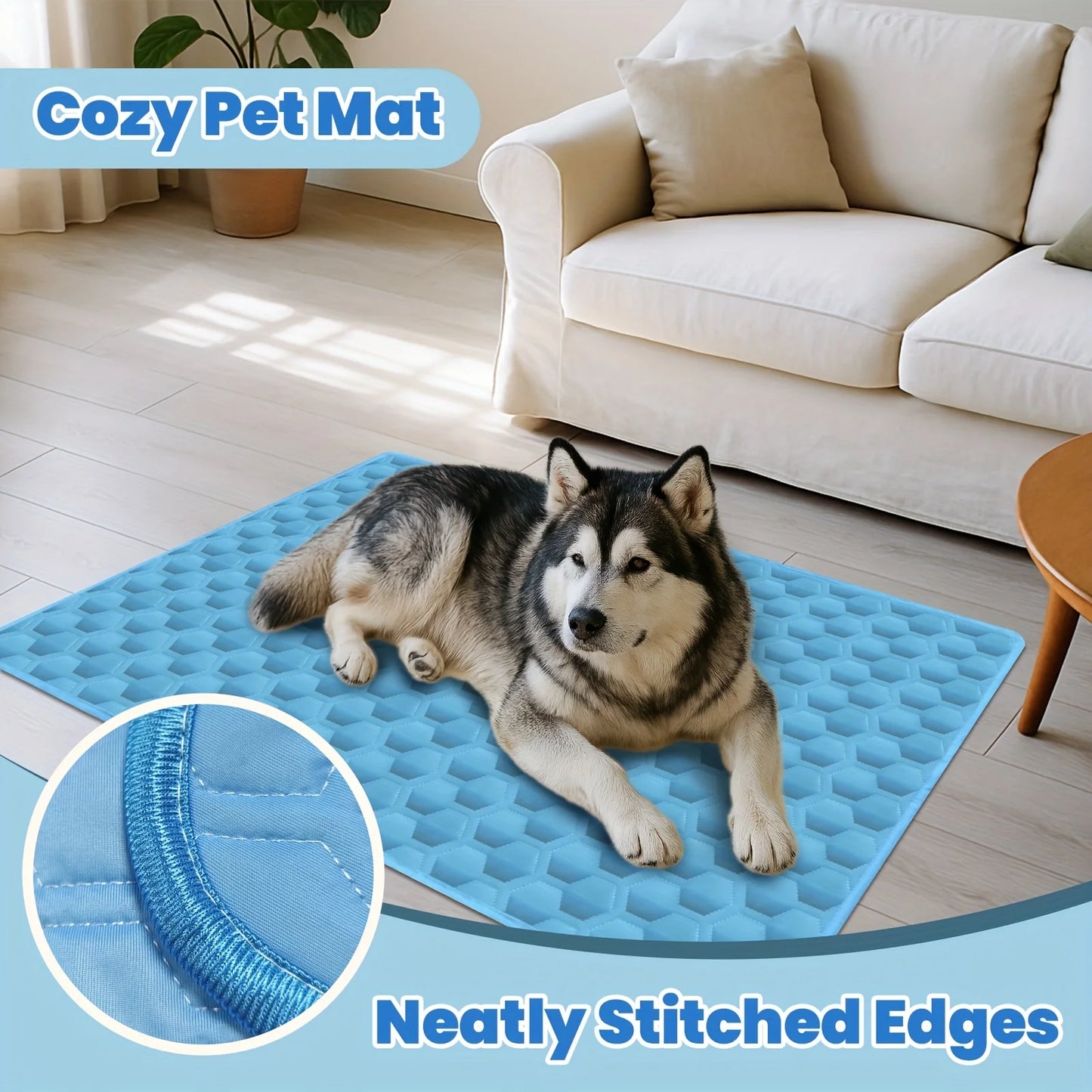 Dog Cooling Mat Summer Washable Portable Pet Coolings Pad for Dogs Cat Ice Silk Blanket Sofa Breathable Sleeping Mat