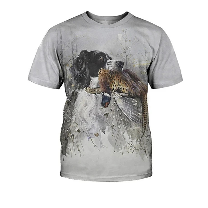 Hunting Dog & Dachshund Graphic T-Shirt — Unisex Dog Lover Tee 🐶