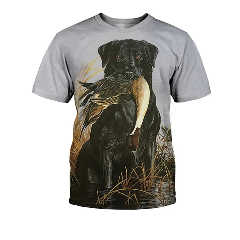 Hunting Dog & Dachshund Graphic T-Shirt — Unisex Dog Lover Tee 🐶