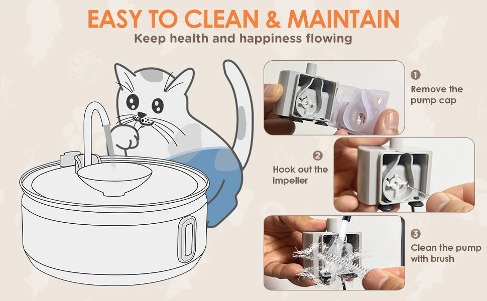 Large 3.2L Stainless Steel Pet Water Fountain — Automatic Filter for Cats & Dogs 💧🐱🐶