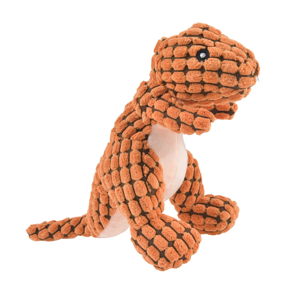 Plush Dinosaur Dog Toy — Interactive Chew Toy for Dogs & Cats 🦕🐾