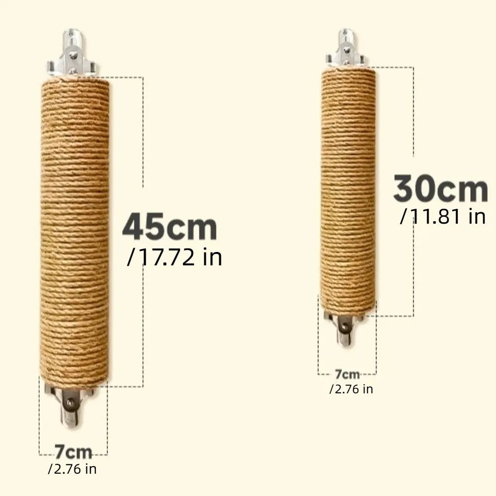 Title: Wall Mounted Cat Climbing Frame & Scratch Posts 🐱