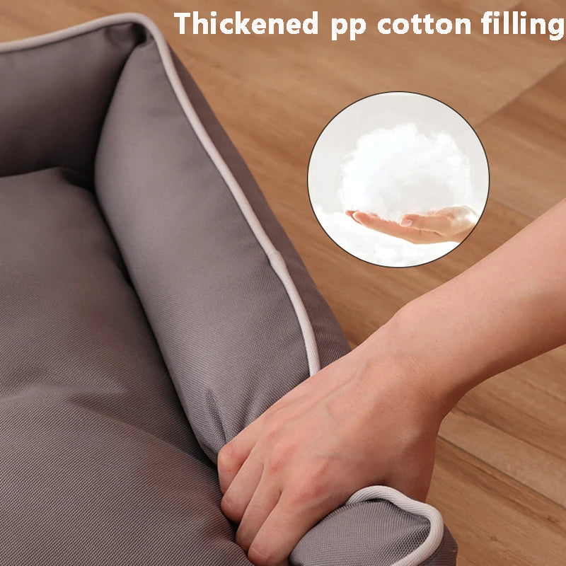 Premium All-Season Dog & Cat Bed — Waterproof Bite-Resistant Pet Sofa 🐾
