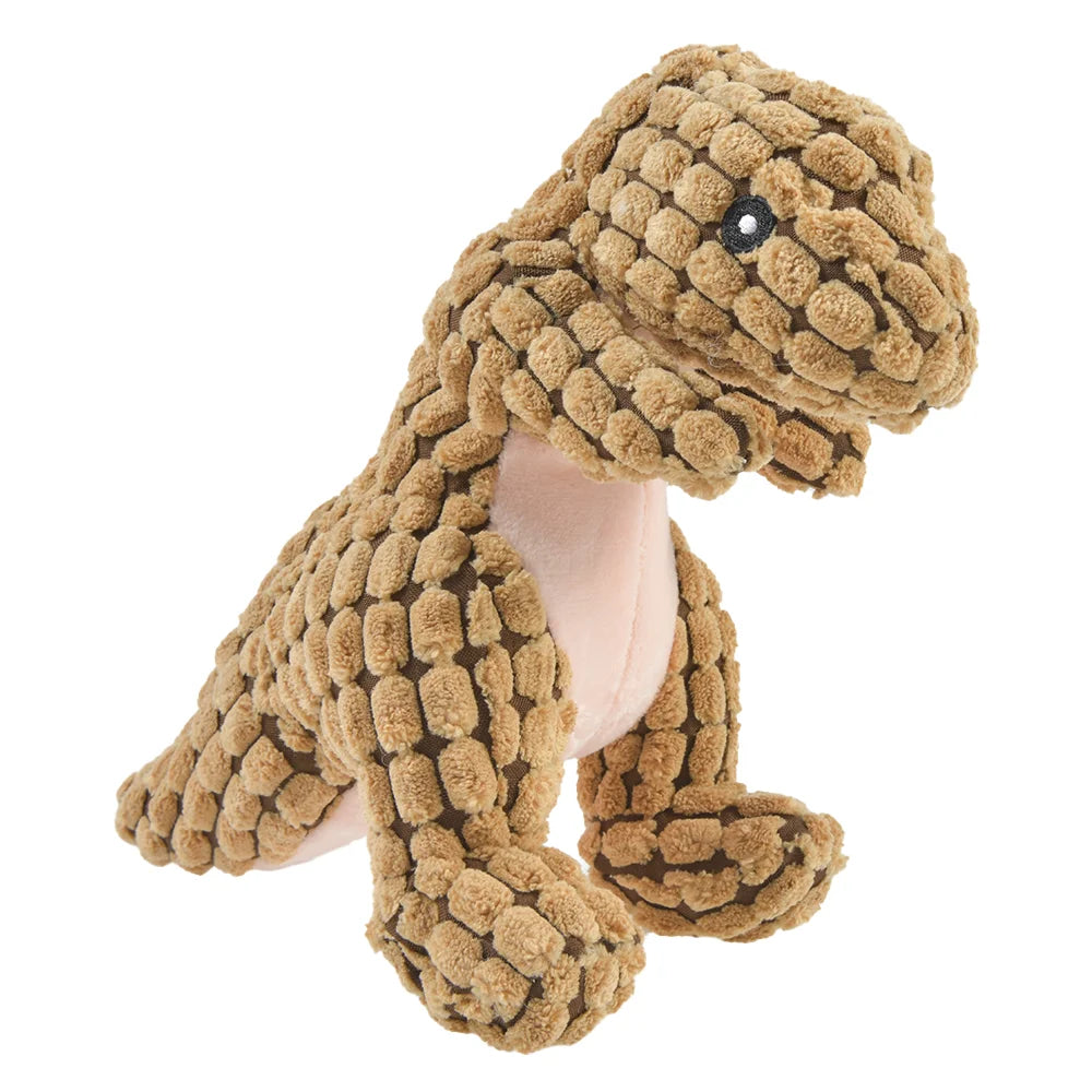 Plush Dinosaur Dog Toy — Interactive Chew Toy for Dogs & Cats 🦕🐾