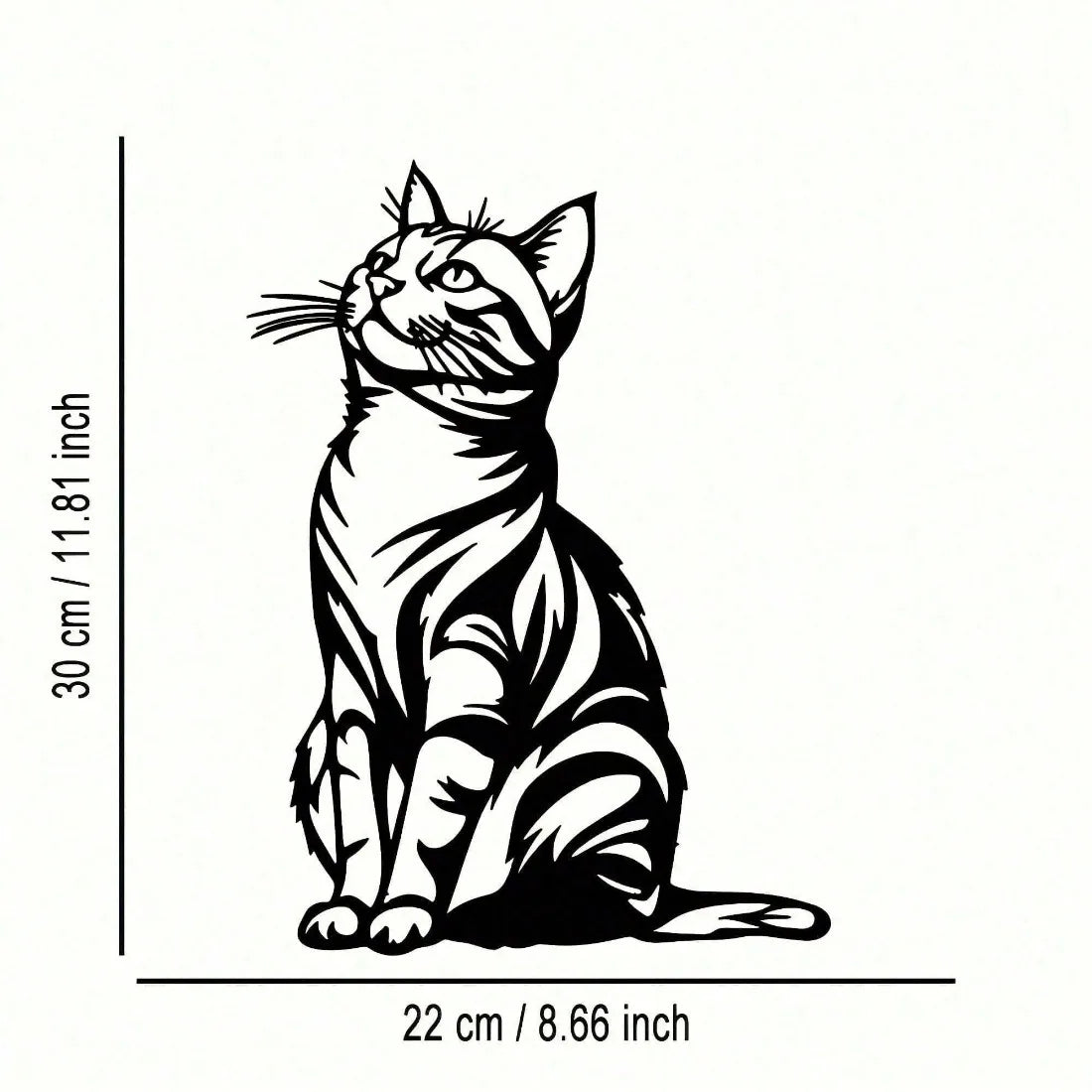 Cat Silhouette Metal Wall Art — Rust-Proof Indoor & Outdoor Cat Décor 🐱🎨