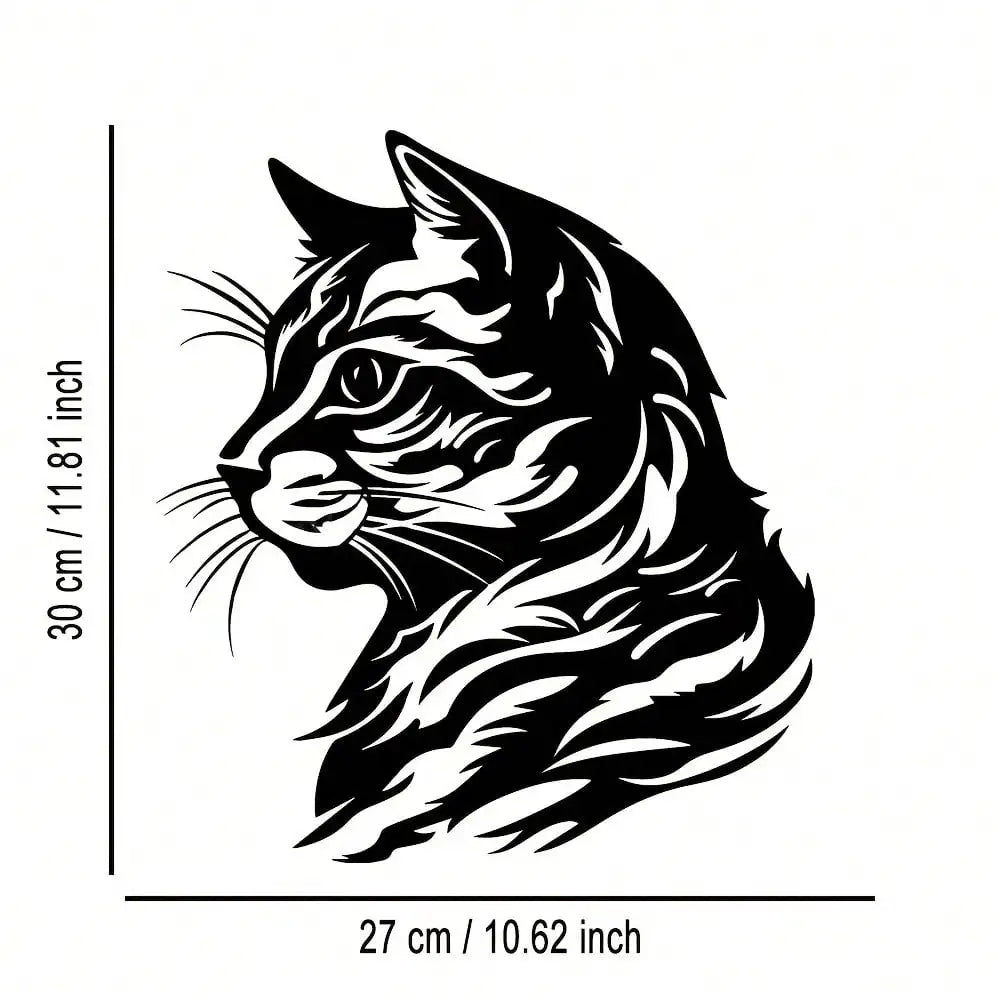Cat Silhouette Metal Wall Art — Rust-Proof Indoor & Outdoor Cat Décor 🐱🎨