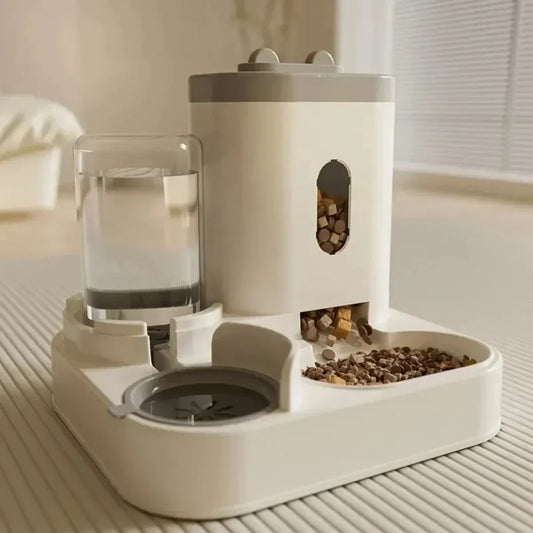 Large Capacity Automatic Pet Feeder & Water Fountain — Perfect for Dogs & Cats 🐾