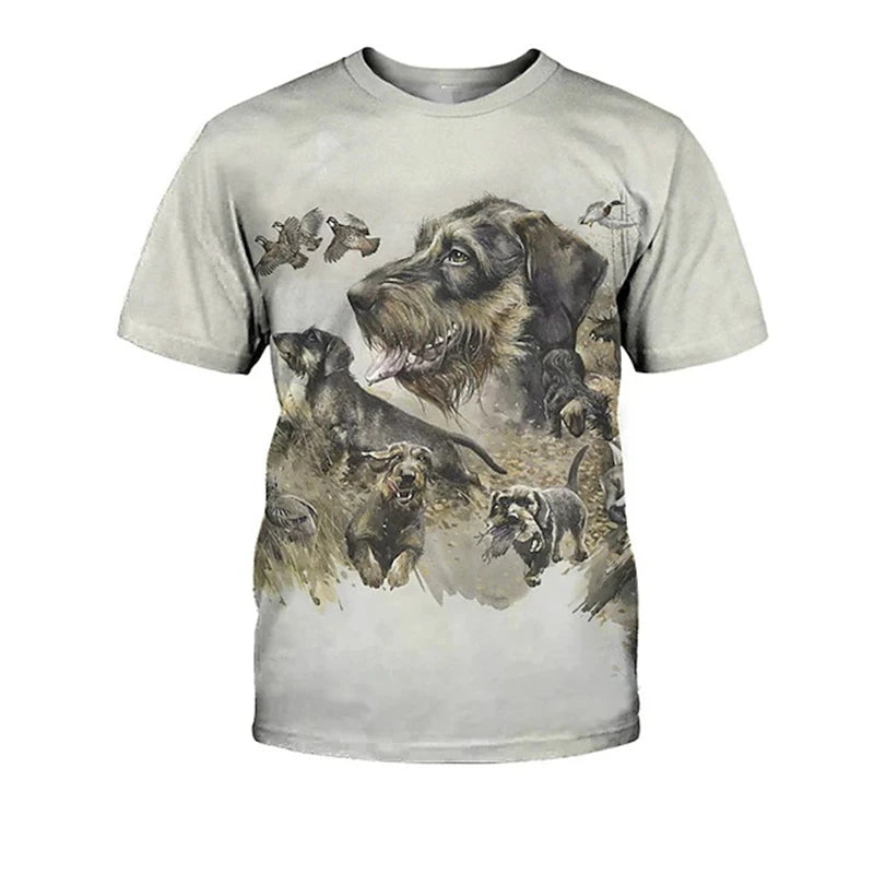 Hunting Dog & Dachshund Graphic T-Shirt — Unisex Dog Lover Tee 🐶