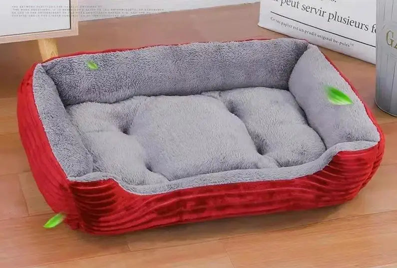Calming Plush Pet Bed — Deep Sleep Cushion for Dogs & Cats 🐾