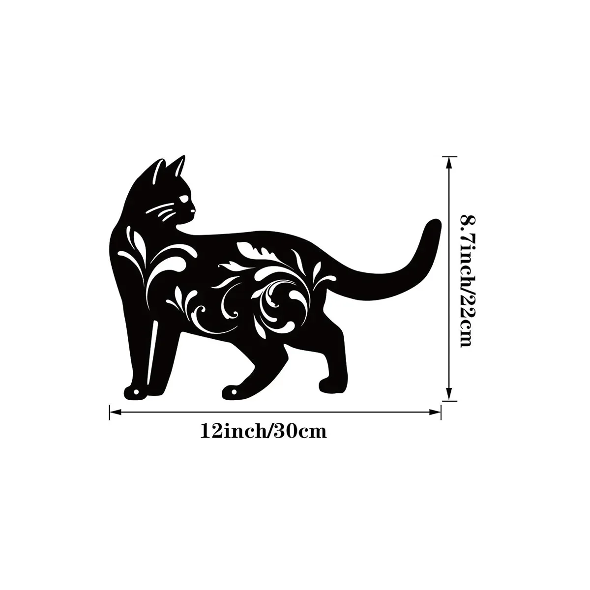 Cat Silhouette Metal Wall Art — Rust-Proof Indoor & Outdoor Cat Décor 🐱🎨