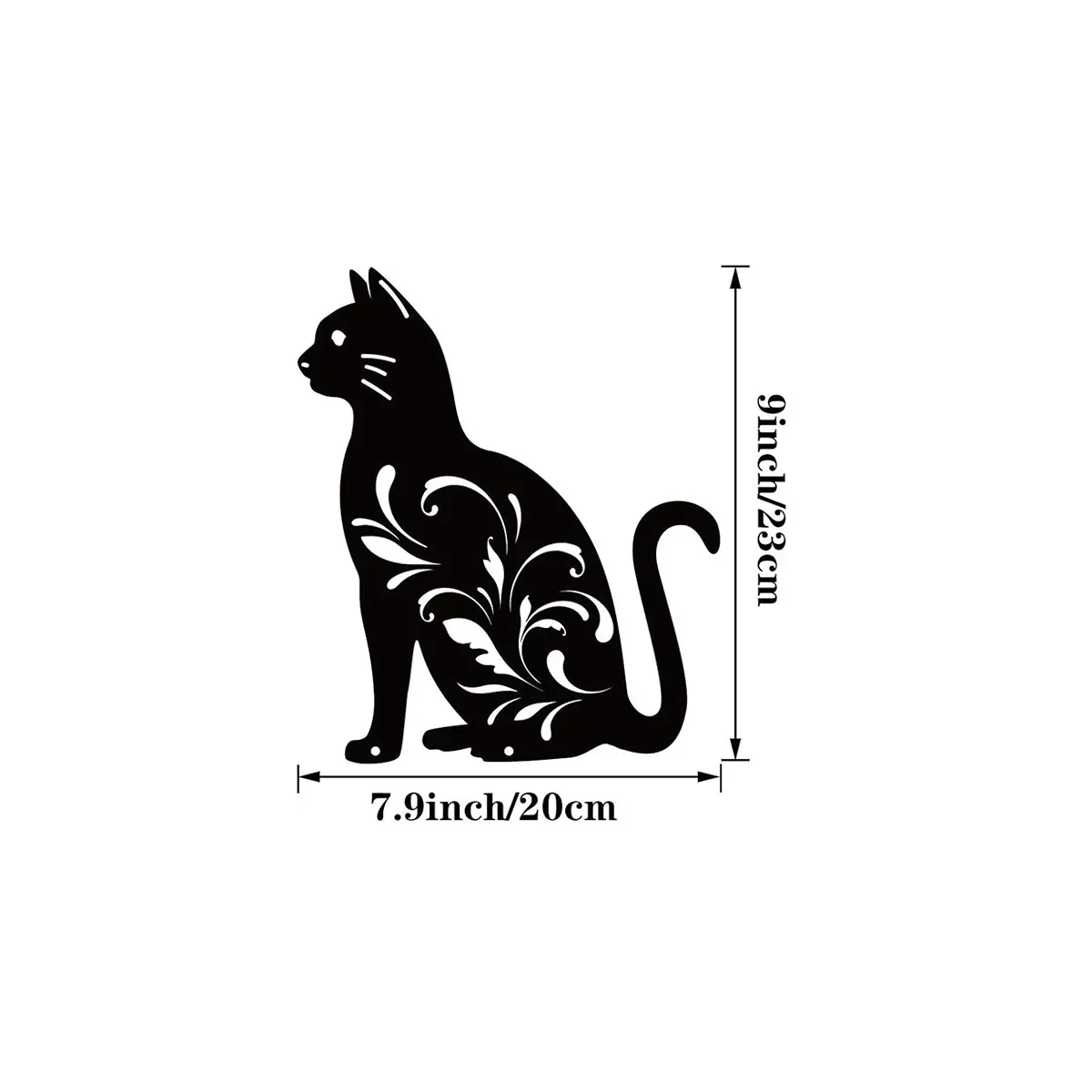 Cat Silhouette Metal Wall Art — Rust-Proof Indoor & Outdoor Cat Décor 🐱🎨