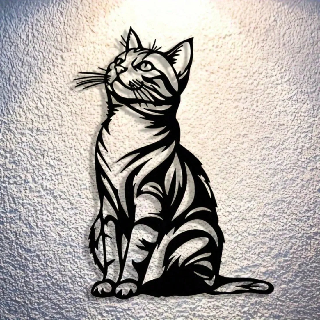 Cat Silhouette Metal Wall Art — Rust-Proof Indoor & Outdoor Cat Décor 🐱🎨