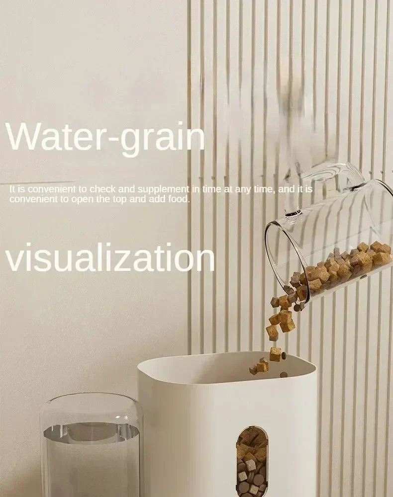 Large Capacity Automatic Pet Feeder & Water Fountain — Perfect for Dogs & Cats 🐾