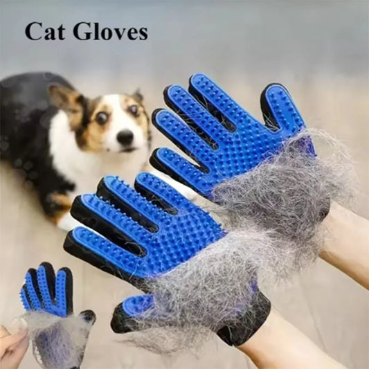 Pet Grooming Glove — Deshedding Brush & Massage Tool for Dogs & Cats 🐾