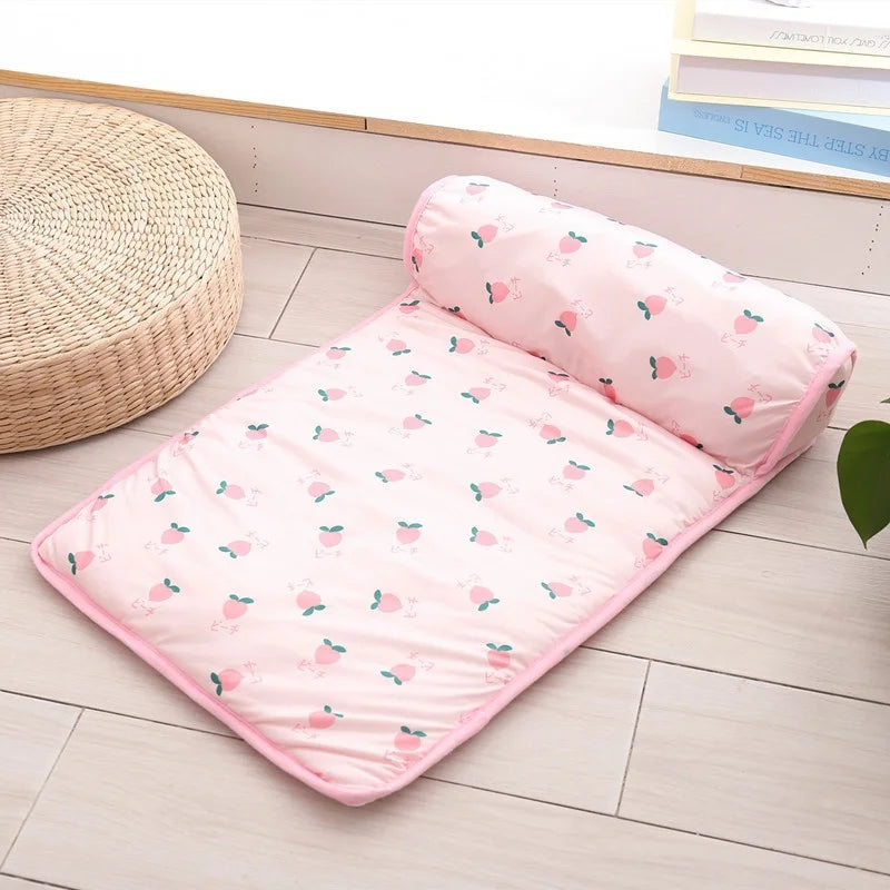 Dog Mat Cooling Summer Pad Mat For Dogs Cat Blanket Sofa Breathable Pet Dog Bed Summer Washable For Small Medium Large Dogs Mat