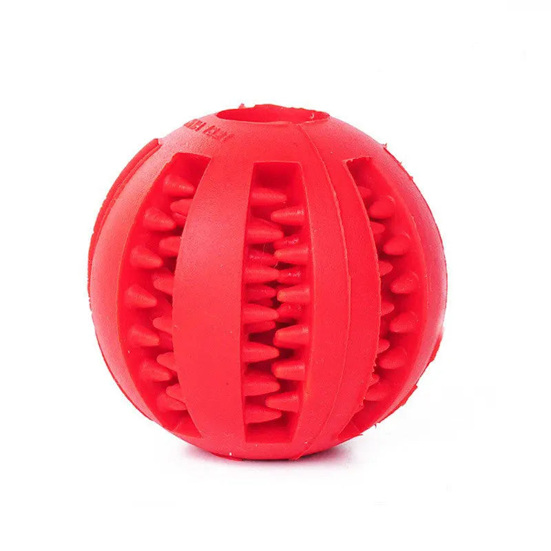 Nontoxic Treat Dispensing Dog Chew Ball — Tooth Cleaning Toy 🐶