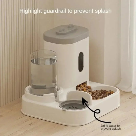 Large Capacity Automatic Pet Feeder & Water Fountain — Perfect for Dogs & Cats 🐾