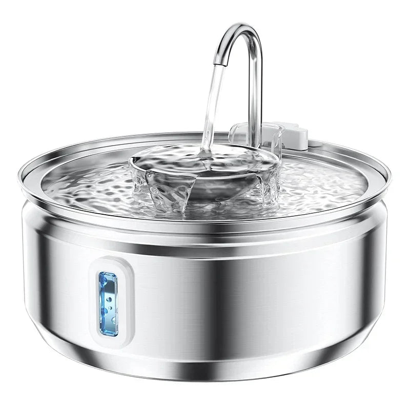 Large 3.2L Stainless Steel Pet Water Fountain — Automatic Filter for Cats & Dogs 💧🐱🐶