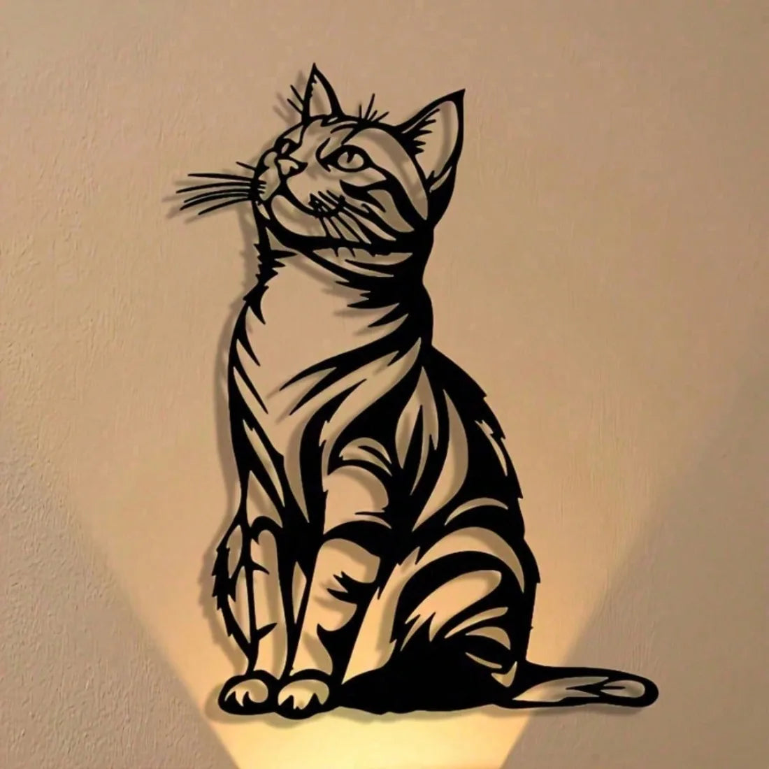 Cat Silhouette Metal Wall Art — Rust-Proof Indoor & Outdoor Cat Décor 🐱🎨