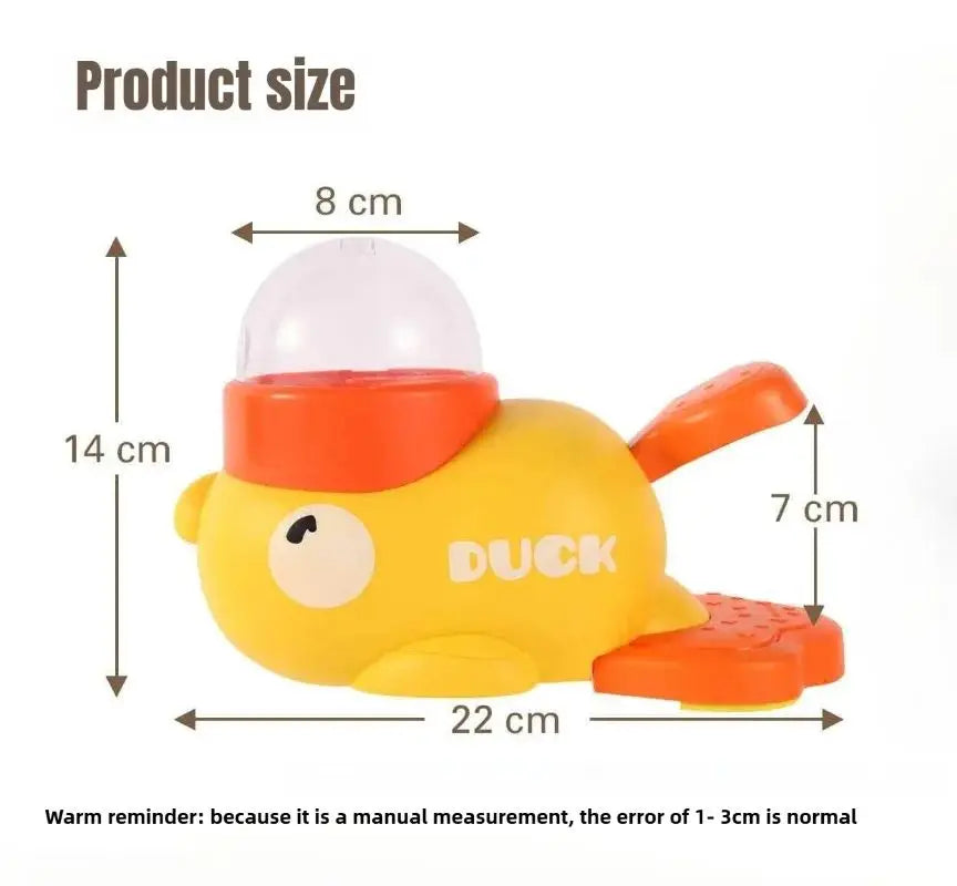 Duck Shaped Interactive Treat Dispenser Dog Toy — Slow Feeder & Brain Game 🦆🐶